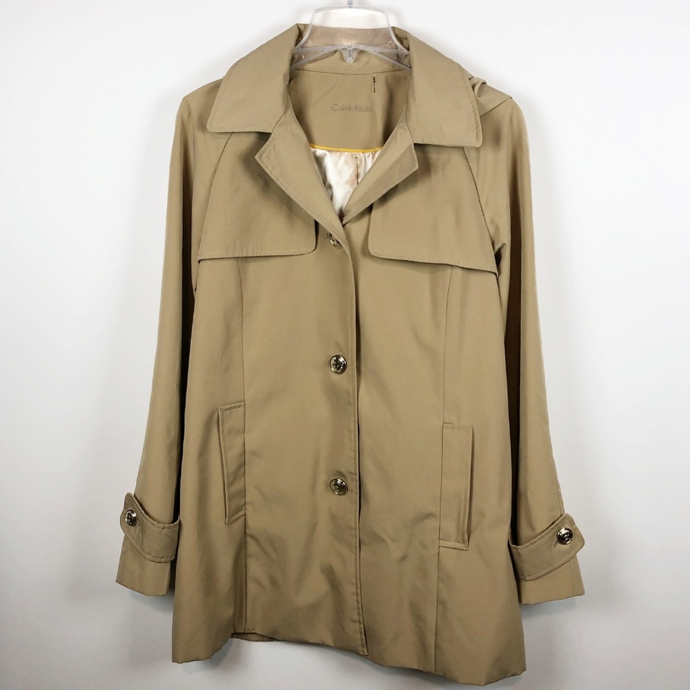 Vintage Calvin Klein Women’s Trench Coat Medium